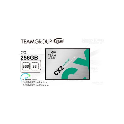 UNIDAD SSD 2.5 SATA 256GB TEAMGROUP CX2