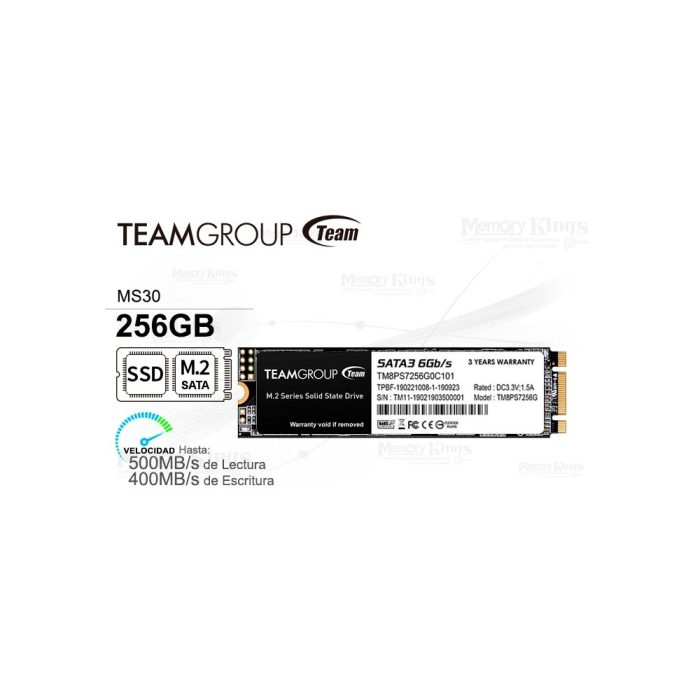 UNIDAD SSD M.2 SATA 256GB TEAMGROUP MS30