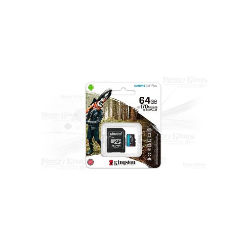 MEMORIA micro SD 64GB KINGSTON CANVAS GO! PLUS