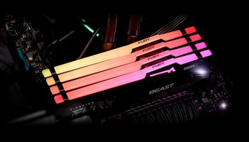 MEMORIA DDR5 16GB 5200 CL40 FURY BEAST RGB BLACK