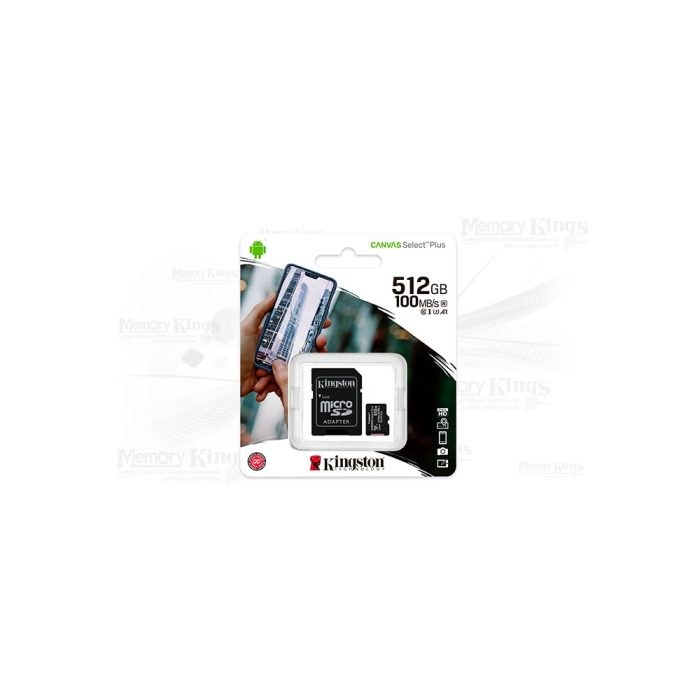 MEMORIA micro SD 512GB KINGSTON CANVAS SELECT PLUS