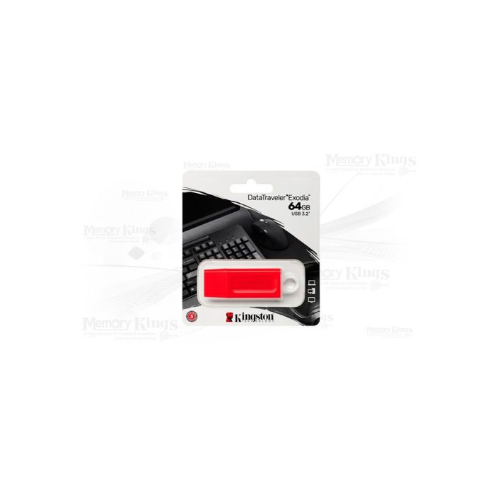 MEMORIA USB 64GB KINGSTON EXODIA RED