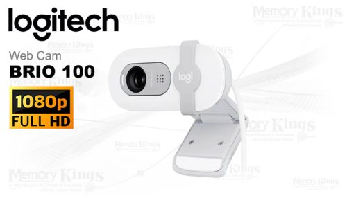 CAMARA WEBCAM LOGITECH BRIO 100 FHD USB WHITE