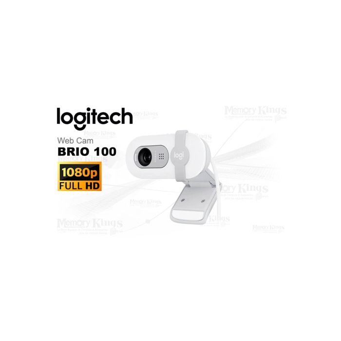 CAMARA WEBCAM LOGITECH BRIO 100 FHD USB WHITE
