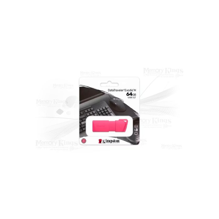 MEMORIA USB 64GB KINGSTON EXODIA M PINK NEON