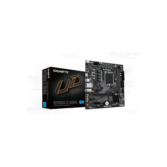 Motherboard Gigabyte B760M K DDR4 (rev. 1.0), Chipset Intel B760, LGA1700, mATX