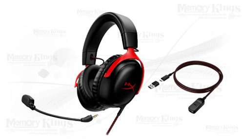 AURICULAR Gaming HYPERX Cloud III Black| Red