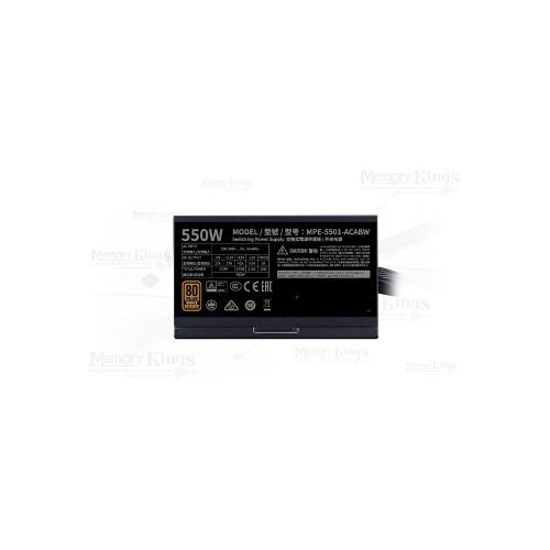FUENTE 550W 80plus BRONZE COOLER MASTER MWE 550 V2