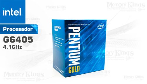 PROCESADOR INTEL Pentium Gold G6405 4.10GHZ 4MB 1200, Graficos Intel UHD 610, incluye Fan-Cooler