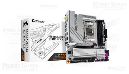PLACA AM5 GIGABYTE B650M AORUS ELITE AX ICE D5 1700, mATX
