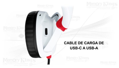 AURICULAR Gaming Wireless HyperX Cloud Mini Kids WHITE