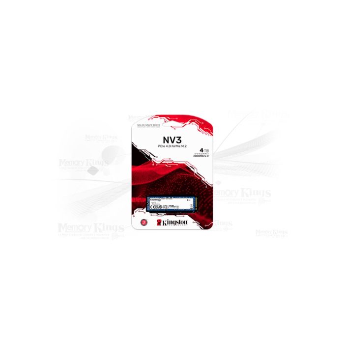 SSD Kingston NV3 M.2 2280 4TB PCIe NVMe 4.0 - Rápida y compatible con PC y laptops