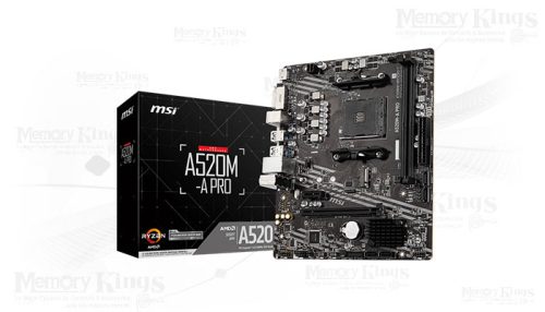 PLACA AMD AM4 MSI A520M PRO V|S|R mATX