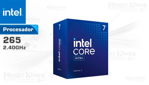 Procesador INTEL Core Ultra 7 265 2.40|5.30GHZ 30MB 1851, graficos Intel, incluye Fan-Cooler.