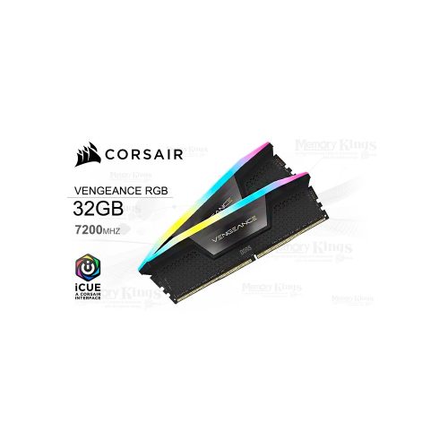 MEMORIA DDR5 32GB 7200 CL34 CORSAIR VENGEANCE RGB BLACK (2x16GB)