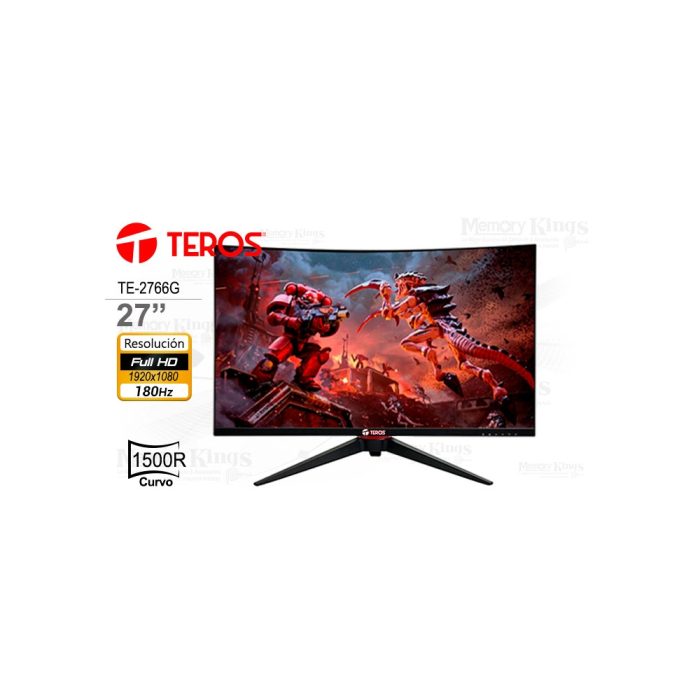 MONITOR 27 TEROS TE-2766G FHD 180HZ 1MS CURVO