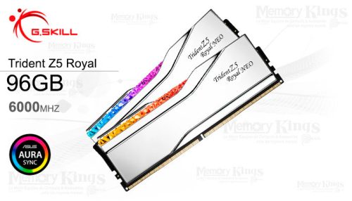 MEMORIA DDR5 96GB 6000 CL30 G.SKILL Trident Z5 Royal Neo (2X48GB) AMD EXPO SILVER