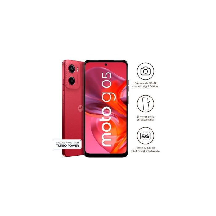 Motorola G05 XT2523-2 - Smartphone - Android - 128 GB - Red - Touch