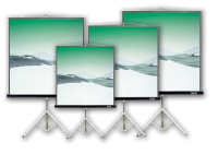 Klip Xtreme KPS-102B - Pantalla de proyección con trípode - 86 pulgada ( 218 cm ) - 4:3 - Matte White
