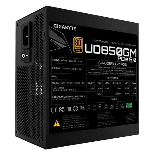 FUENTE GIGABYTE GP-UD850GM-PG5 80 PLUS GOLD FULL MODULAR