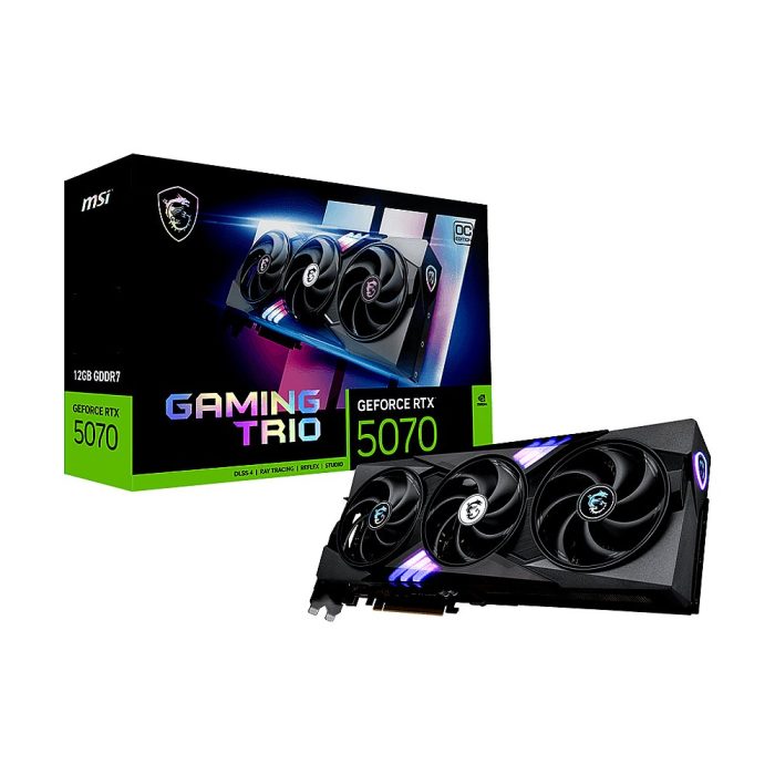 Tarjeta de video MSI GeForce RTX 5070 12G GAMING TRIO OC, 12 GB GDDR7, PCIe 5.0