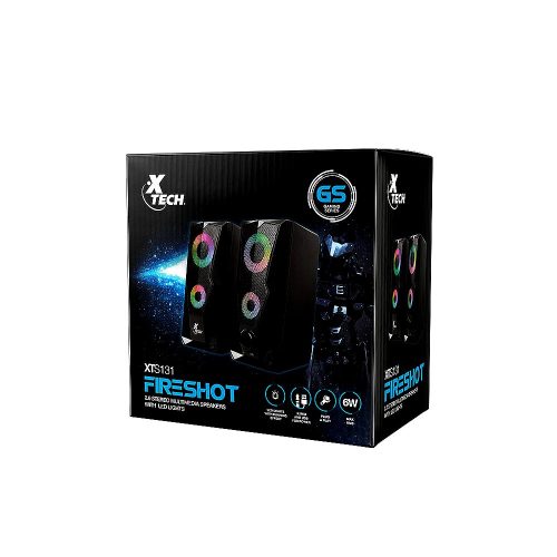 Xtech - Altavoces - 2.0 canales - Negro - Gaming con luz LED XTS-131