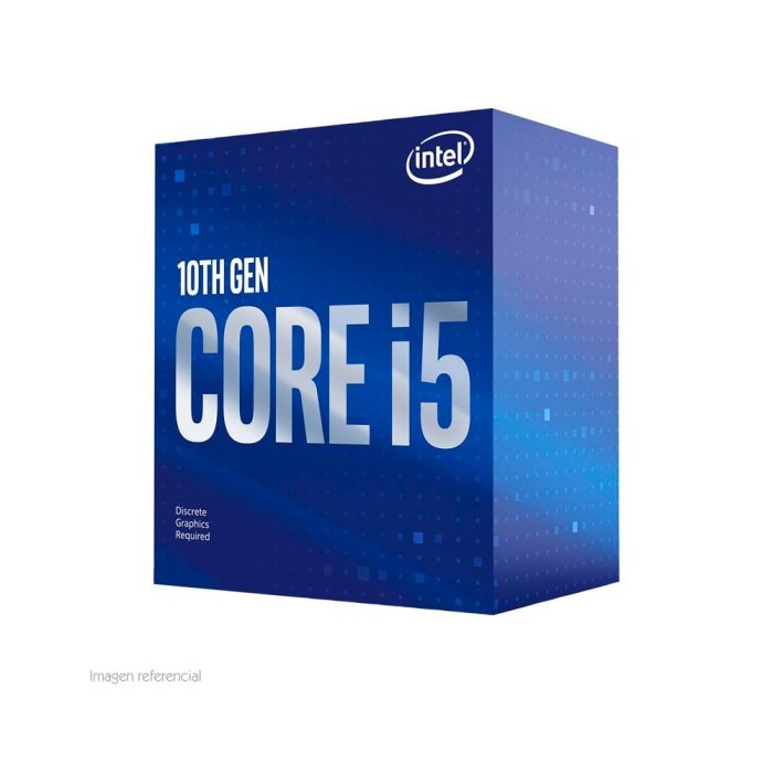 Procesador Intel Core i5-10400F, 2.90 GHz, 12 MB Caché L3, LGA1200, 65W, 14 nm.