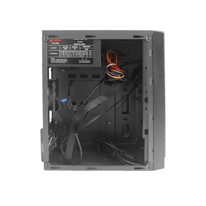 Case TEROS TE-1029S, Mini Tower, 250 W, USB 3.0 / 2.0, audio HD, negro