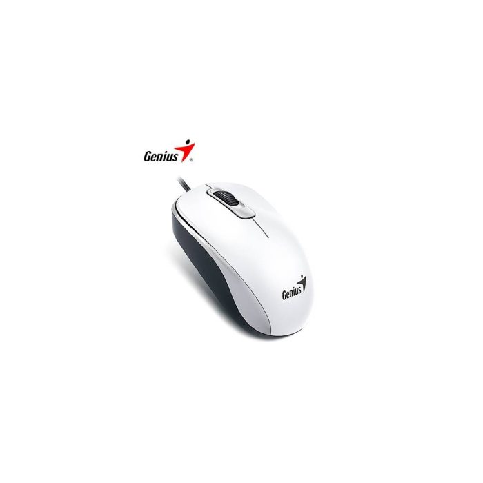 MOUSE GENIUS DX-110 USB OPTICO 1000 DPI WHITE (PN 31010116102)