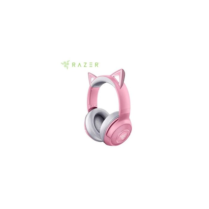 AUDIFONO C/MICROF. RAZER KRAKEN KITTY V2 BT WIRELESS CHROMA QUARTZ (RZ04-04860100-R3U1)