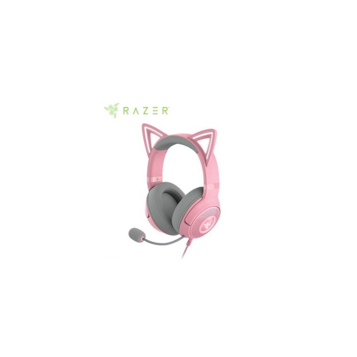 AUDIFONO C/MICROF. RAZER KRAKEN KITTY V2 CHROMA USB QUARTZ (RZ04-04730200-R3U1)