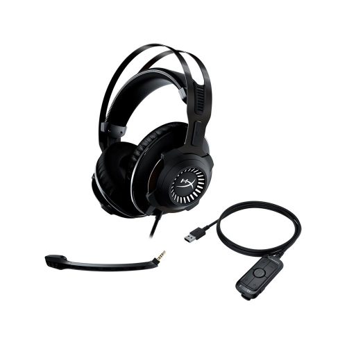 Auriculares con microfono extraible HyperX Cloud Revolver + 7.1, 3.5 mm, USB Control Box.