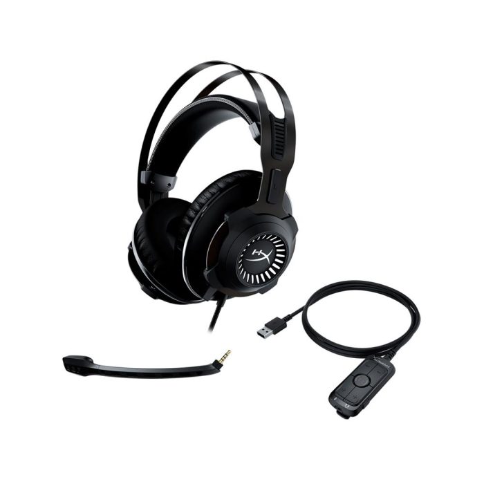 Auriculares con microfono extraible HyperX Cloud Revolver + 7.1, 3.5 mm, USB Control Box.