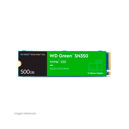Unidad en estado solido Western Digital Green SN350 NVMe, 500GB M.2 2280