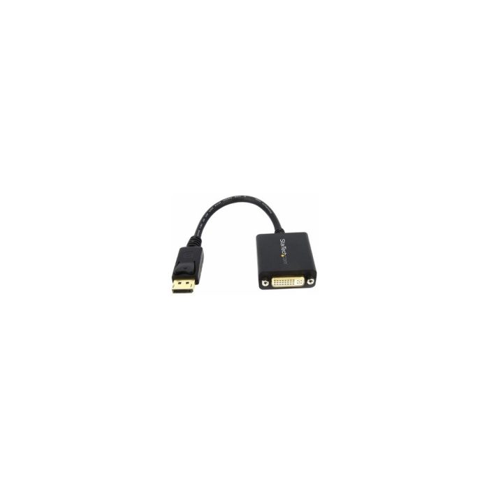 StarTech.com Adaptador de Video DisplayPort a DVI - Conversor DP - Hasta 1920x1200 - Convertidor Pasivo Externo - Negro