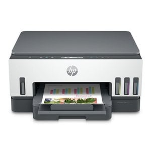 Impresora de inyección de tinta multifunción HP 720 Inalámbrico Smart Tank - Color - Copiadora/Impresora/Escáner - 23 ppm Mono/22 ppm de impresión en color - 4800 x 1200 dpi Impresión - Dúplex impresión Automático - Hasta 5000 páginas al mes - Color De Superficie Plana Escáner - 1200 - LAN inalámbrica - Wi-Fi Direct, HP Smart App, Apple AirPrint, Servicio de impresión Mopria, HP Print Service Plugin, Impresión de Android - USB