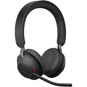 Auriculares Jabra Evolve2 65 Inalámbrico Sobre la cabeza Estéreo - Negro - Certificación Microsoft Teams - Binaural - Supra-aural - 3000cm - Bluetooth