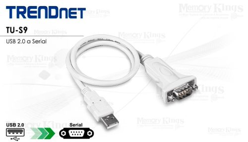 CABLE USB a SERIAL RS232 DB-9 TRENDNET TU-S9 0.60c