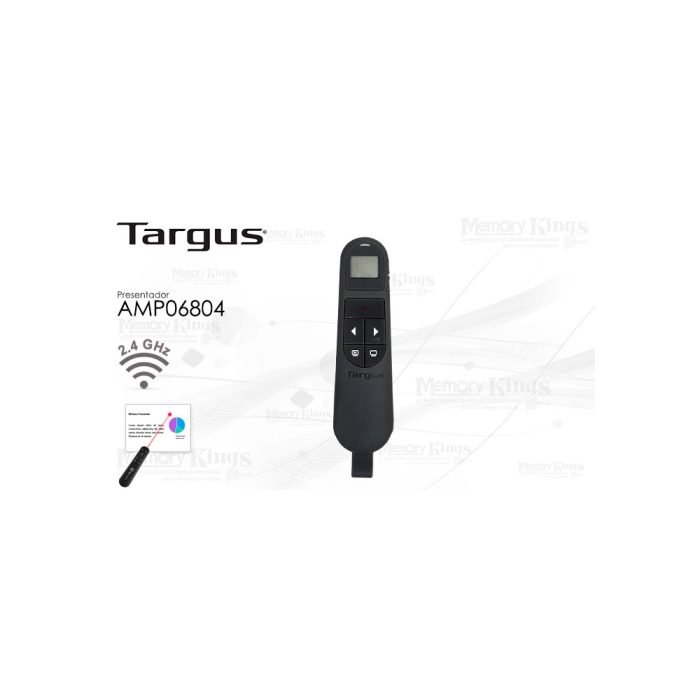 Puntero inalámbrico Targus con teclado y temporizador, Bluetooth, antimicrobiano, 20 m