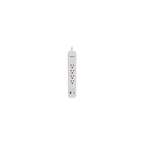 Forza - Surge protector - AC 110/220 V - 4 Tomas de Corriente - 1 USB-A/C 1000J WH