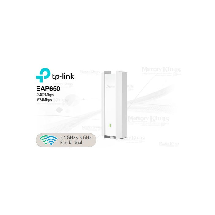 TP-LINK EAP650-Outdoor V1 - Punto de acceso inalámbrico - Wi-Fi 6 - 2.4 GHz, 5 GHz