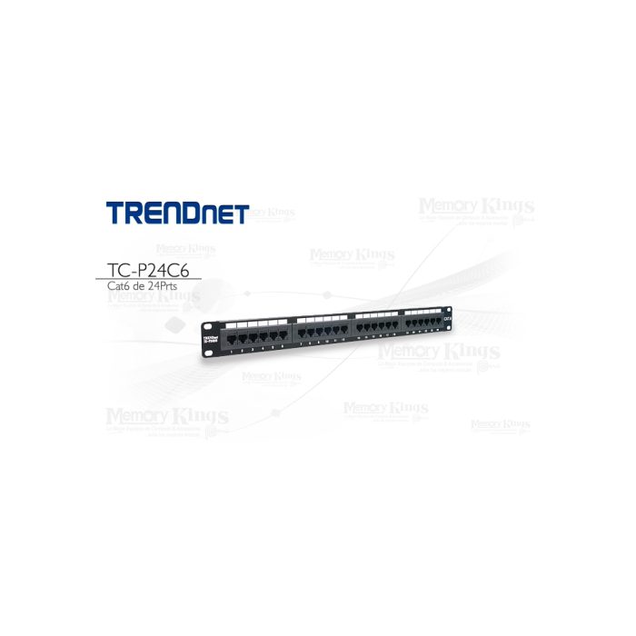 PATCH PANEL CAT-6 24-port TRENDNET TC-P24C6