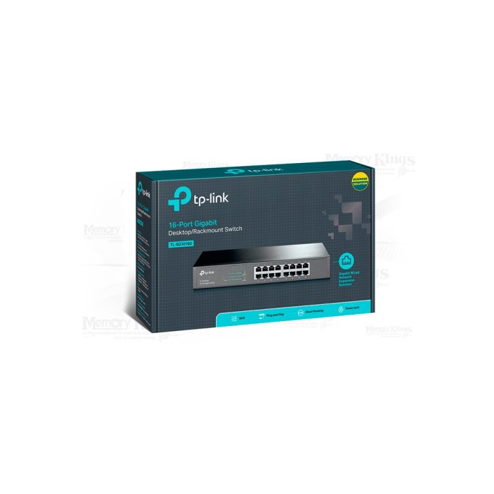 SWITCH GbE 16pt TP-LINK TL-SG1016D Rackeable