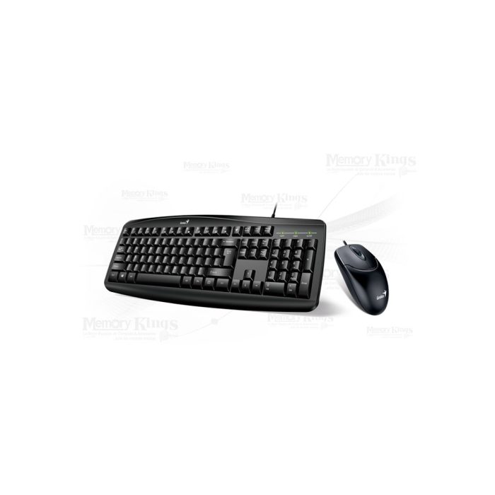 TECLADO+MOUSE GENIUS KM-200 USB MULTIMEDIA BLACK