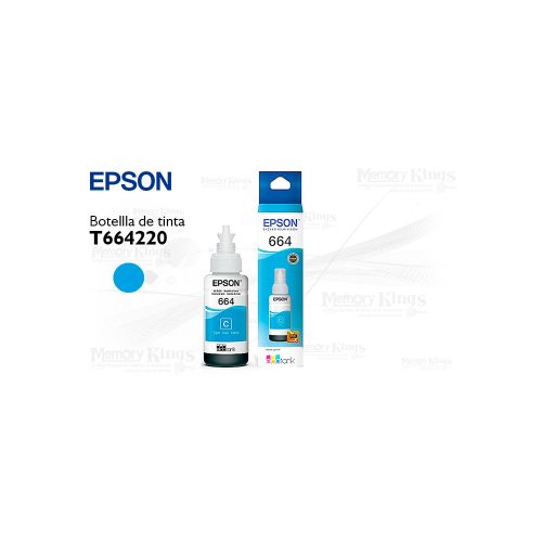 Botella de TINTA EPSON 664 Cyan 70ml