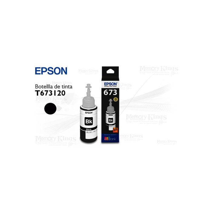 Botella de TINTA EPSON 673 Black 70ml