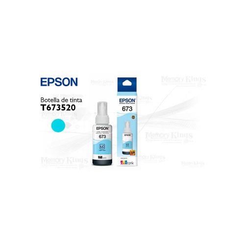 Botella de TINTA EPSON 673 Cyan Claro 70ml