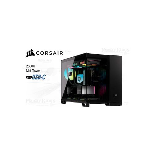 CASE Mid Tower CORSAIR 2500X BLACK (BTF)