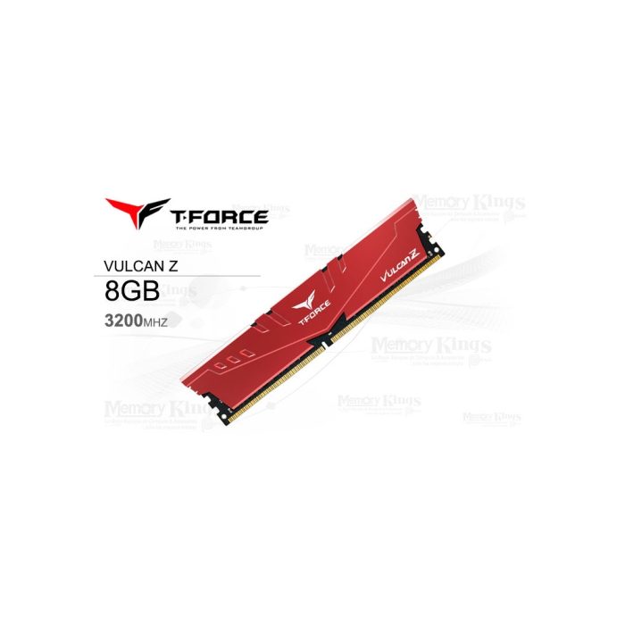 MEMORIA DDR4 8GB 3200 CL16 T-FORCE VULCAN Z RED