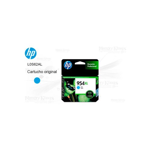 Cartucho de Tinta HP 954XL Cian Original 1600pag.